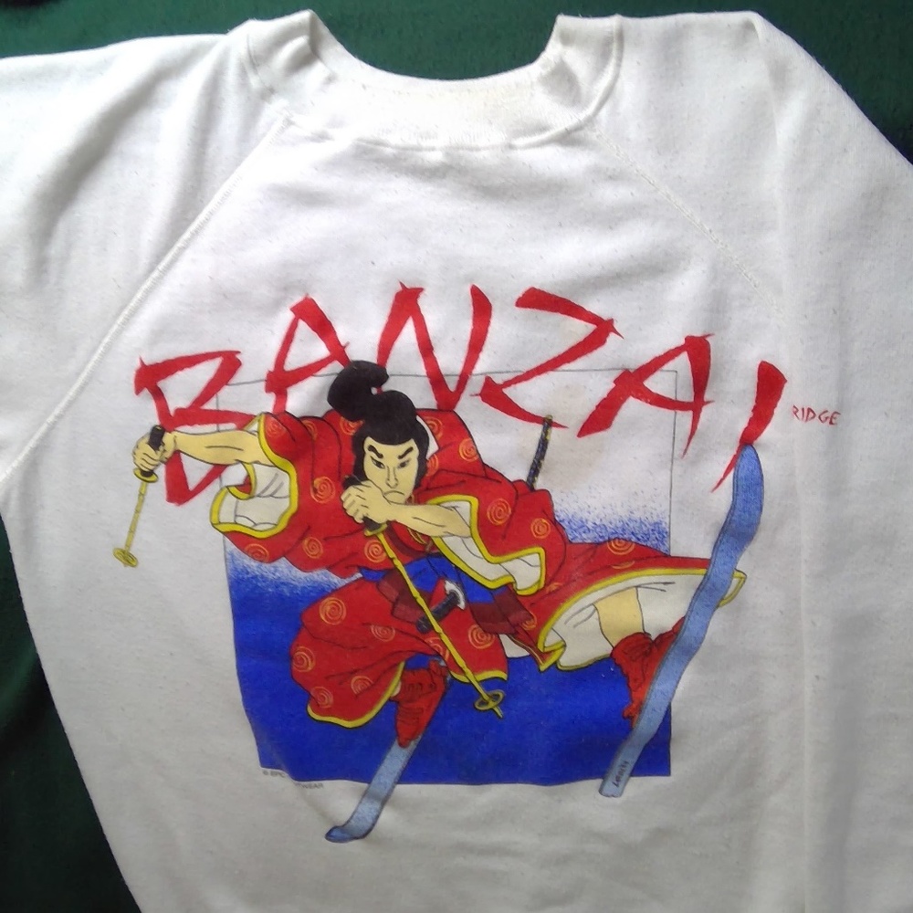 Sweatshirt With Banzai Skier Graphic
